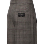 Pantaloni in misto lana check 107476 A3FFCYZ PINKO 