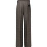 Pantaloni in misto lana check 107476 A3FFCYZ PINKO 