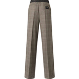 Pantaloni in misto lana check 107476 A3FFCYZ PINKO 