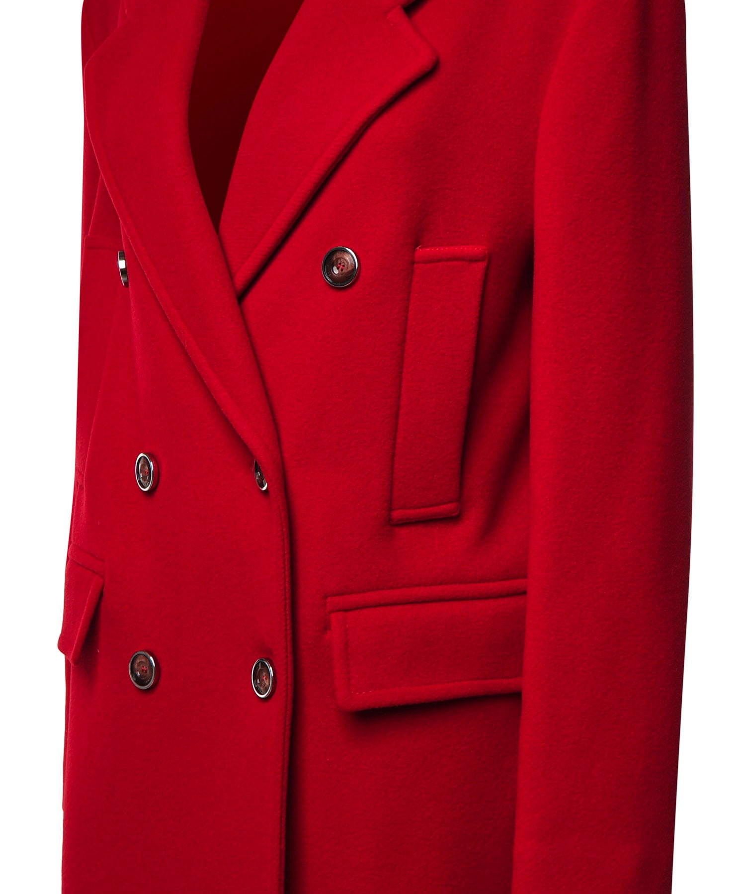 Cappotto lungo doppiopetto in misto lana 107487 A3FGR66 PINKO 