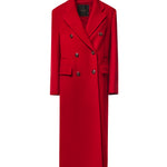 Cappotto lungo doppiopetto in misto lana 107487 A3FGR66 PINKO 