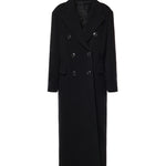 Cappotto lungo doppiopetto in misto lana 107487 A3FGZ99 PINKO 