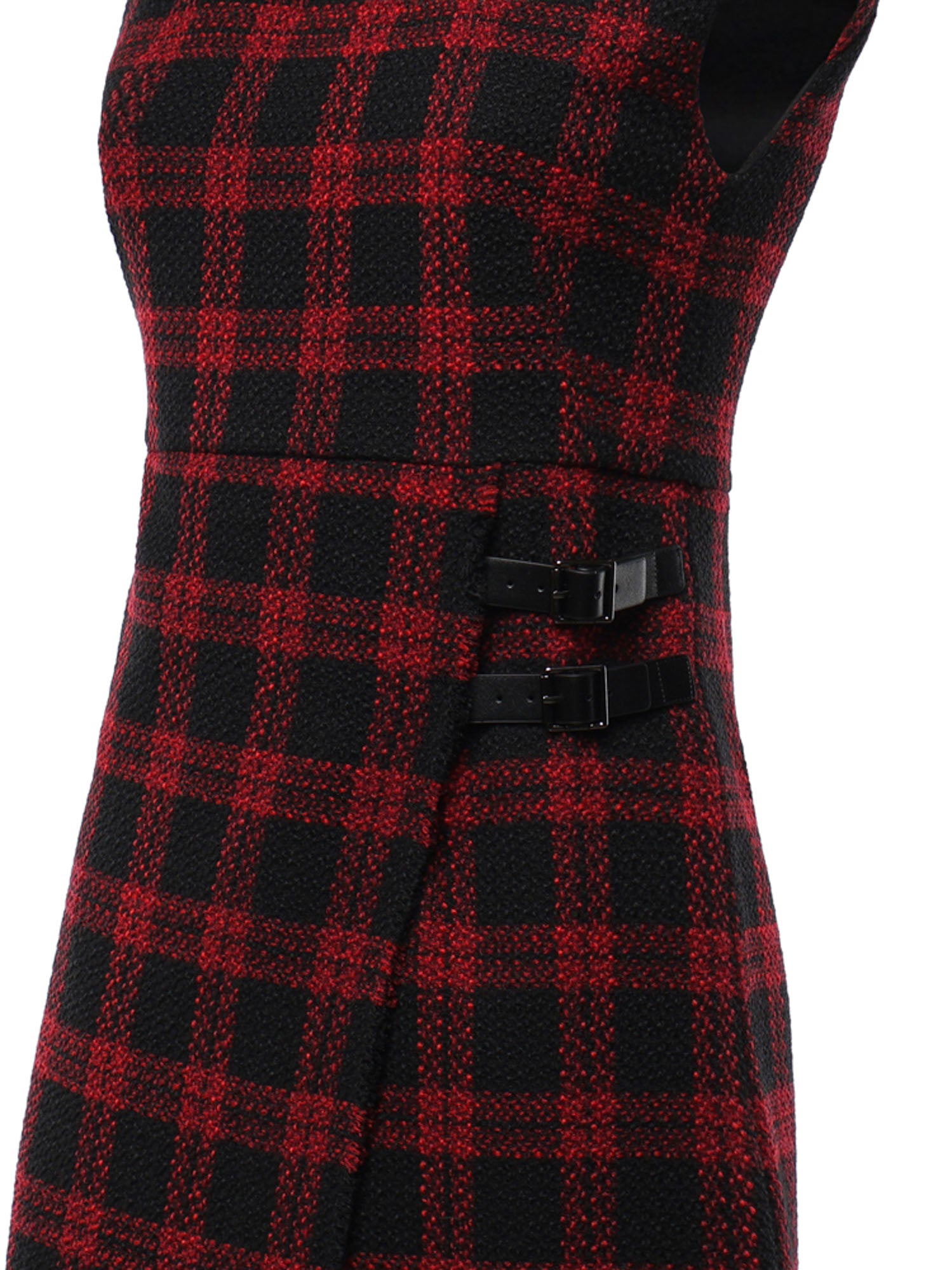Vestito corto in tweed check 107498 A3GNZR4 PINKO 
