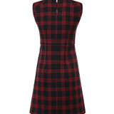 Vestito corto in tweed check 107498 A3GNZR4 PINKO 