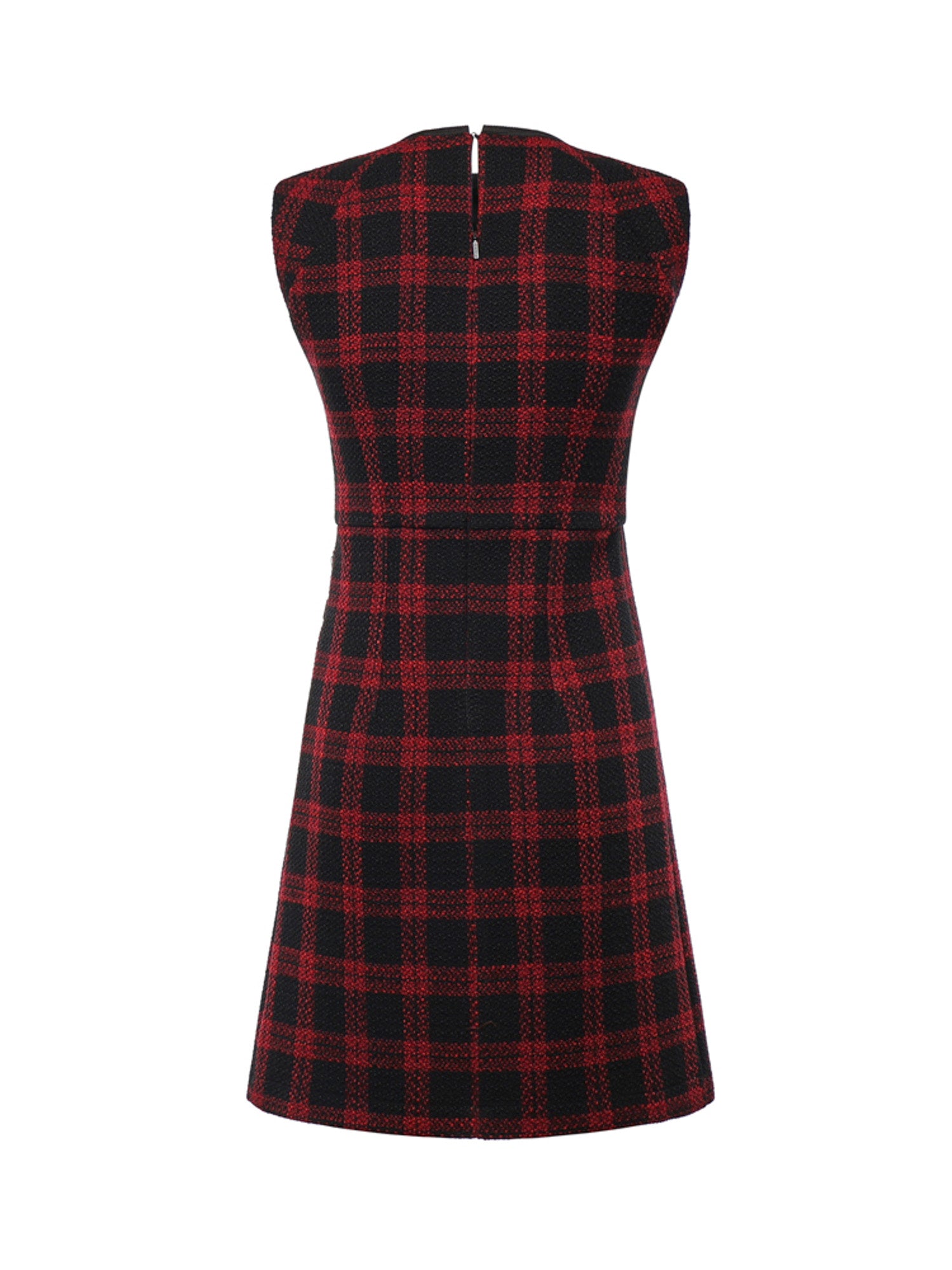 Vestito corto in tweed check 107498 A3GNZR4 PINKO 