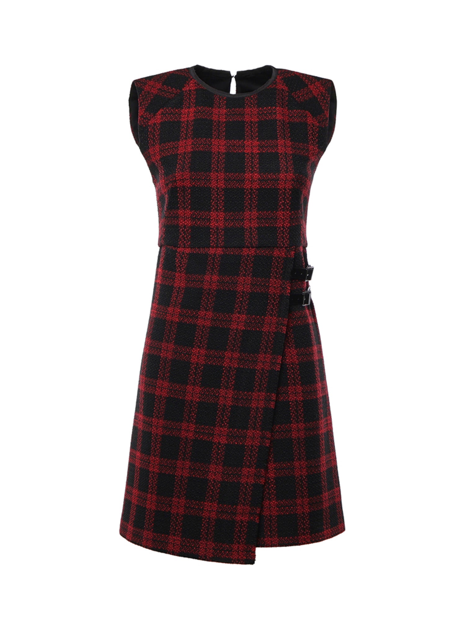 Vestito corto in tweed check 107498 A3GNZR4 PINKO 