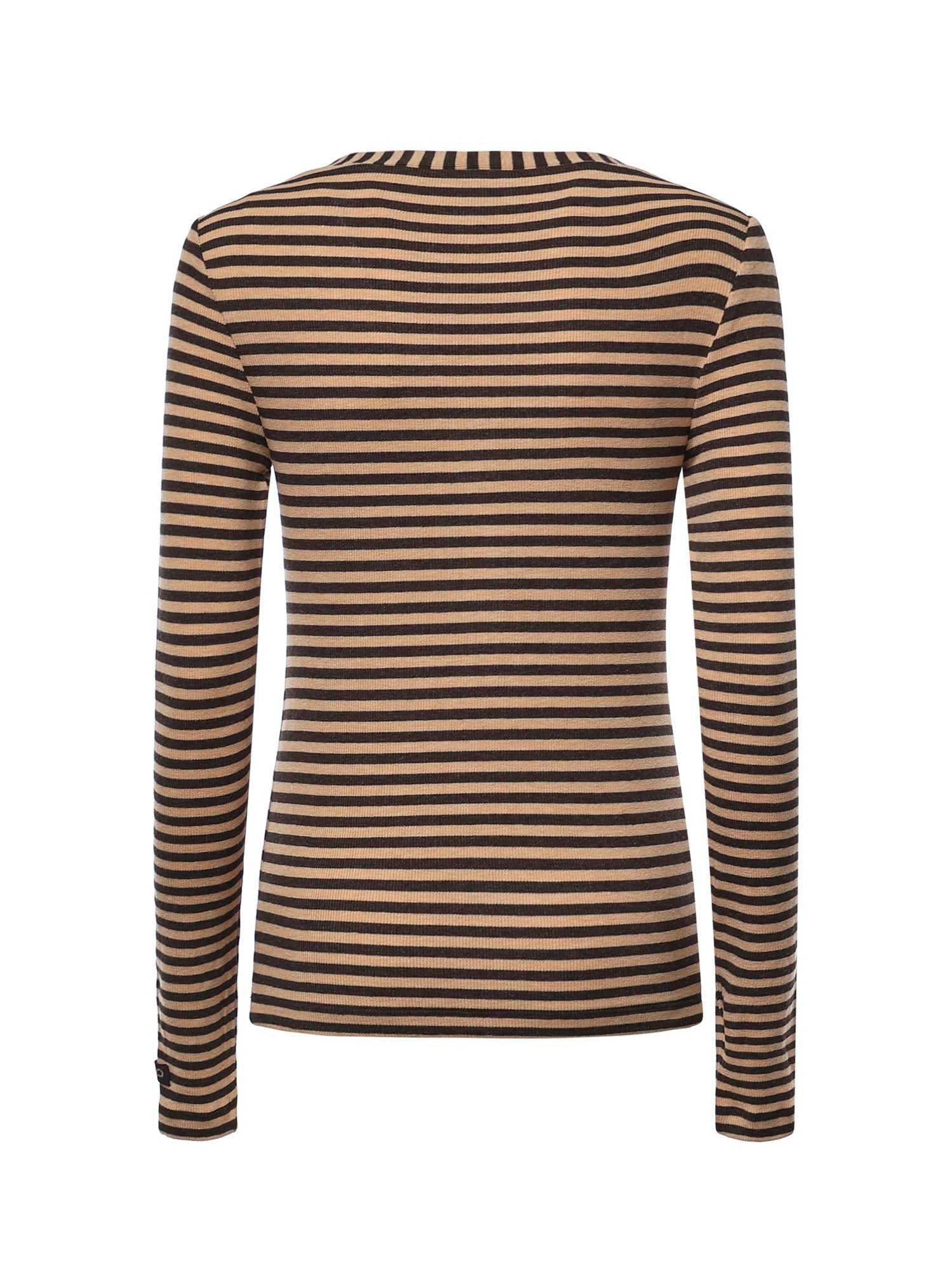 Maglia serafino in misto lana a righe 107514 A3KCCM0 PINKO 