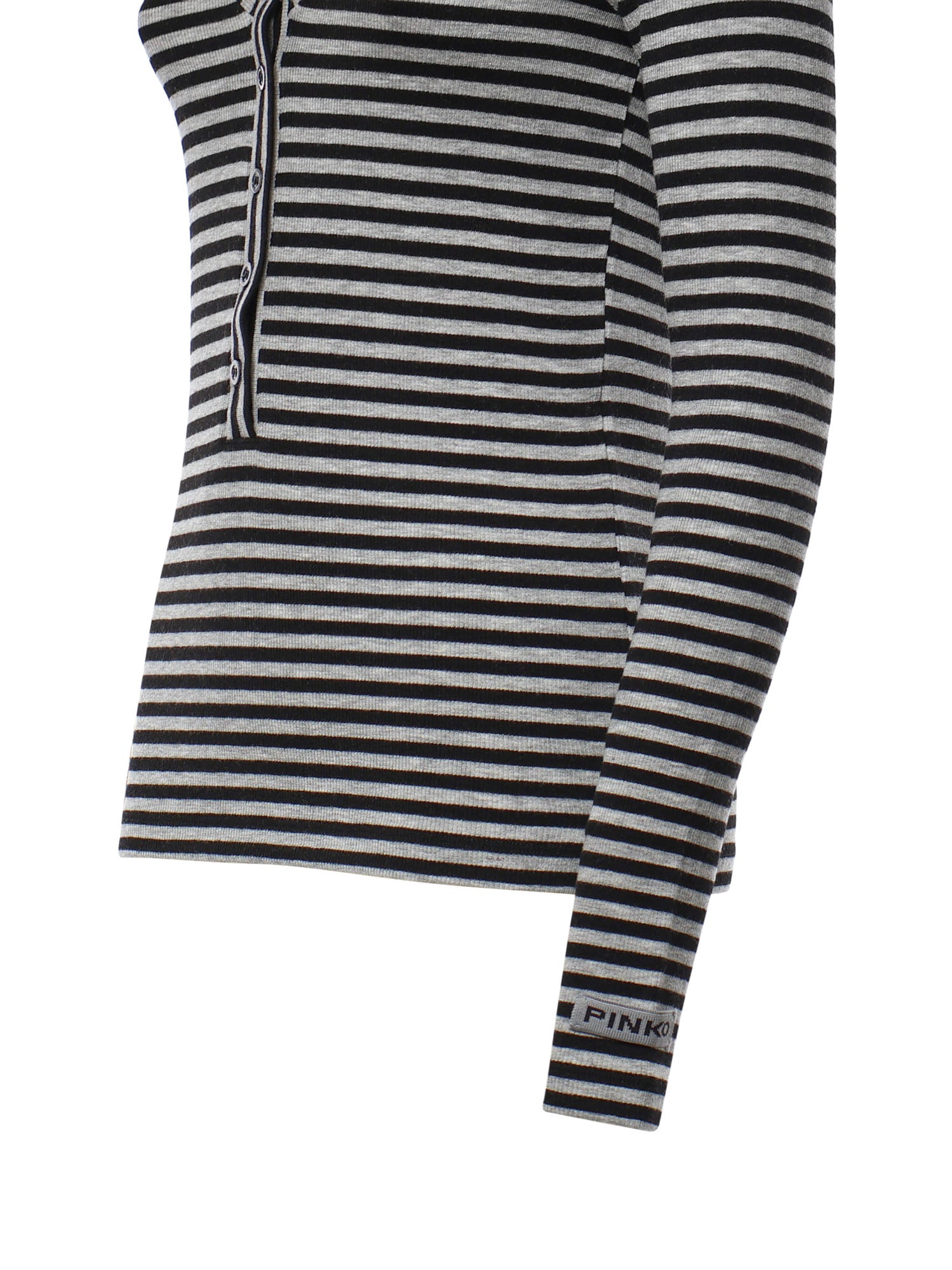 Maglia serafino in misto lana a righe 107514 A3KCIZ9 PINKO 