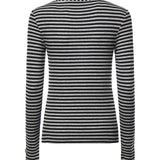 Maglia serafino in misto lana a righe 107514 A3KCIZ9 PINKO 