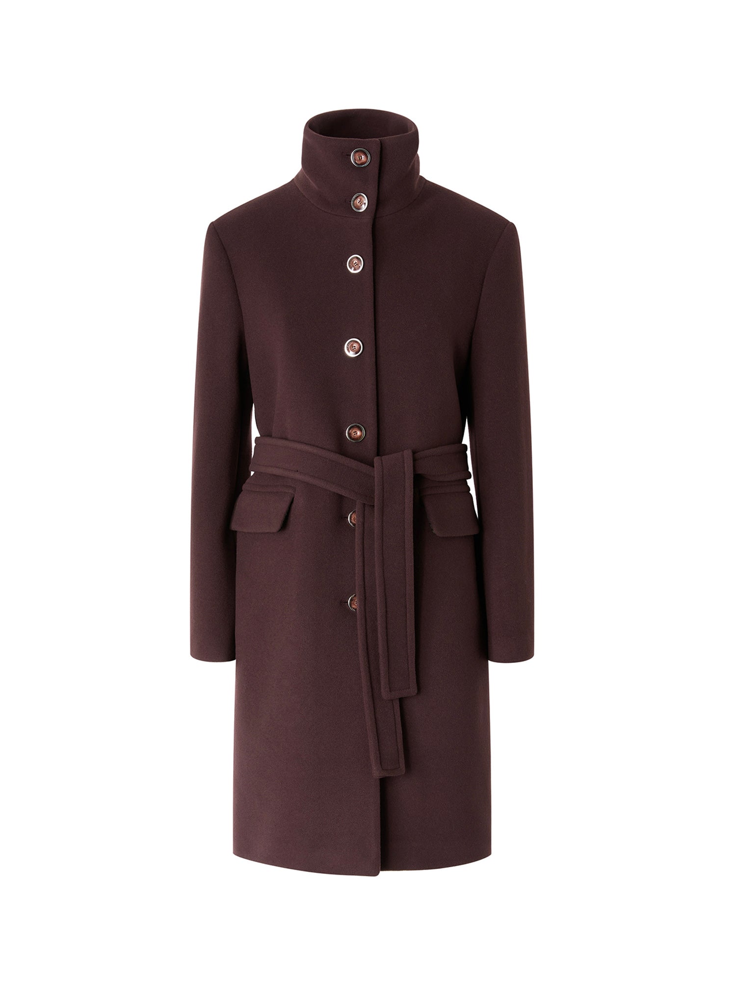 Cappotto in misto lana con cintura 107521 A3FGRR7 PINKO 