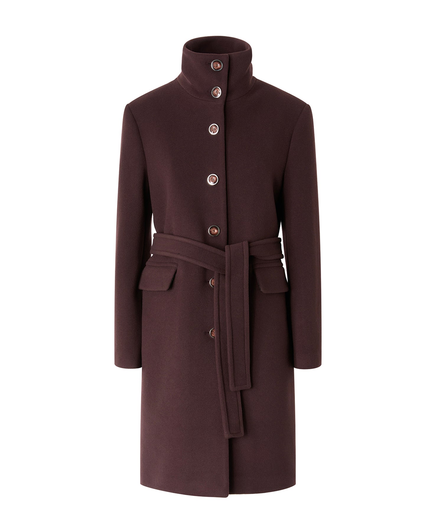 Cappotto in misto lana con cintura 107521 A3FGRR7 PINKO 