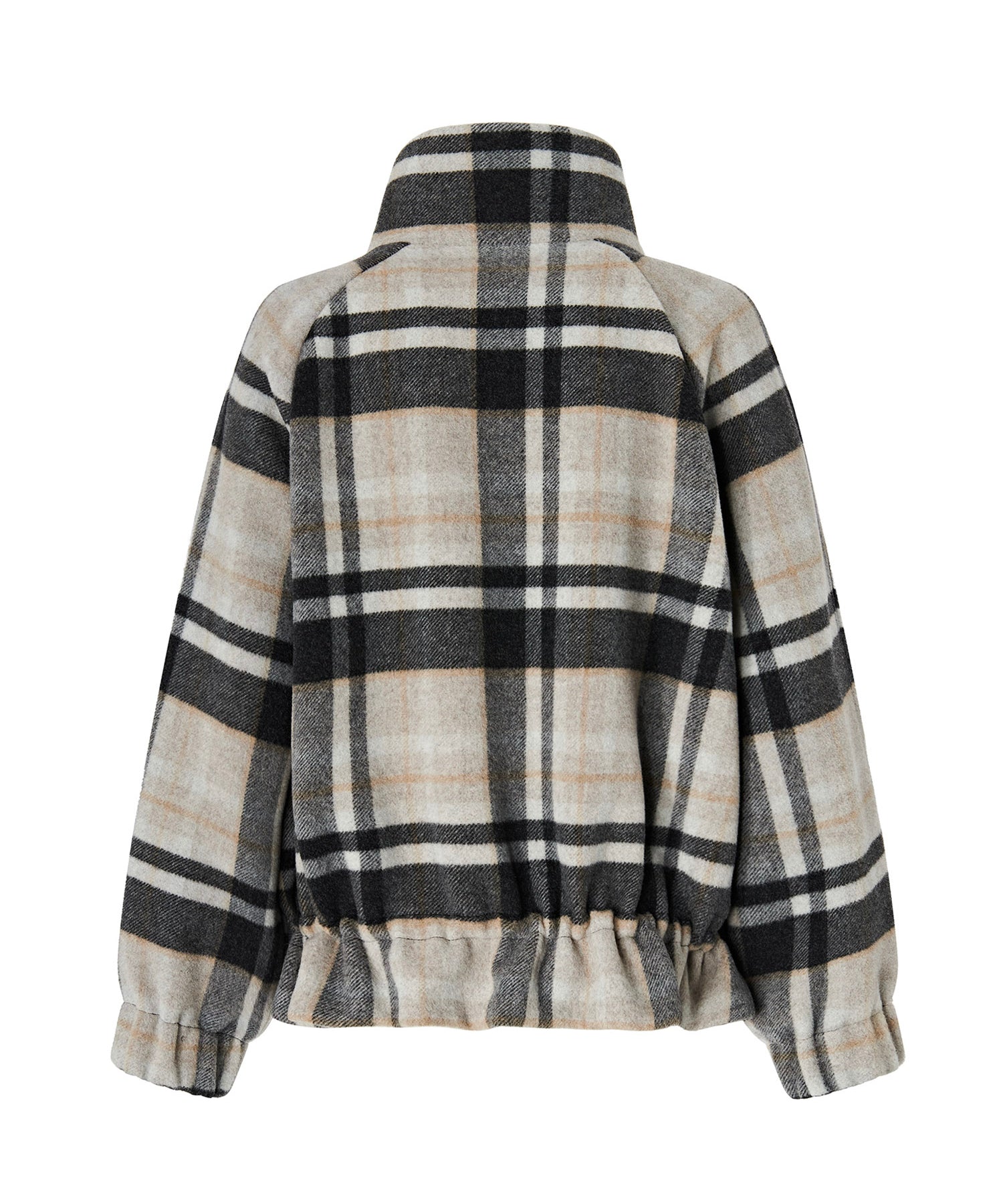 Caban con zip e fantasia check 107523 A3FWIC9 PINKO 