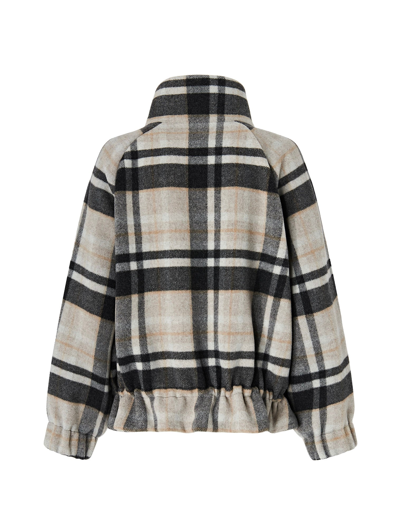 Caban con zip e fantasia check 107523 A3FWIC9 PINKO 