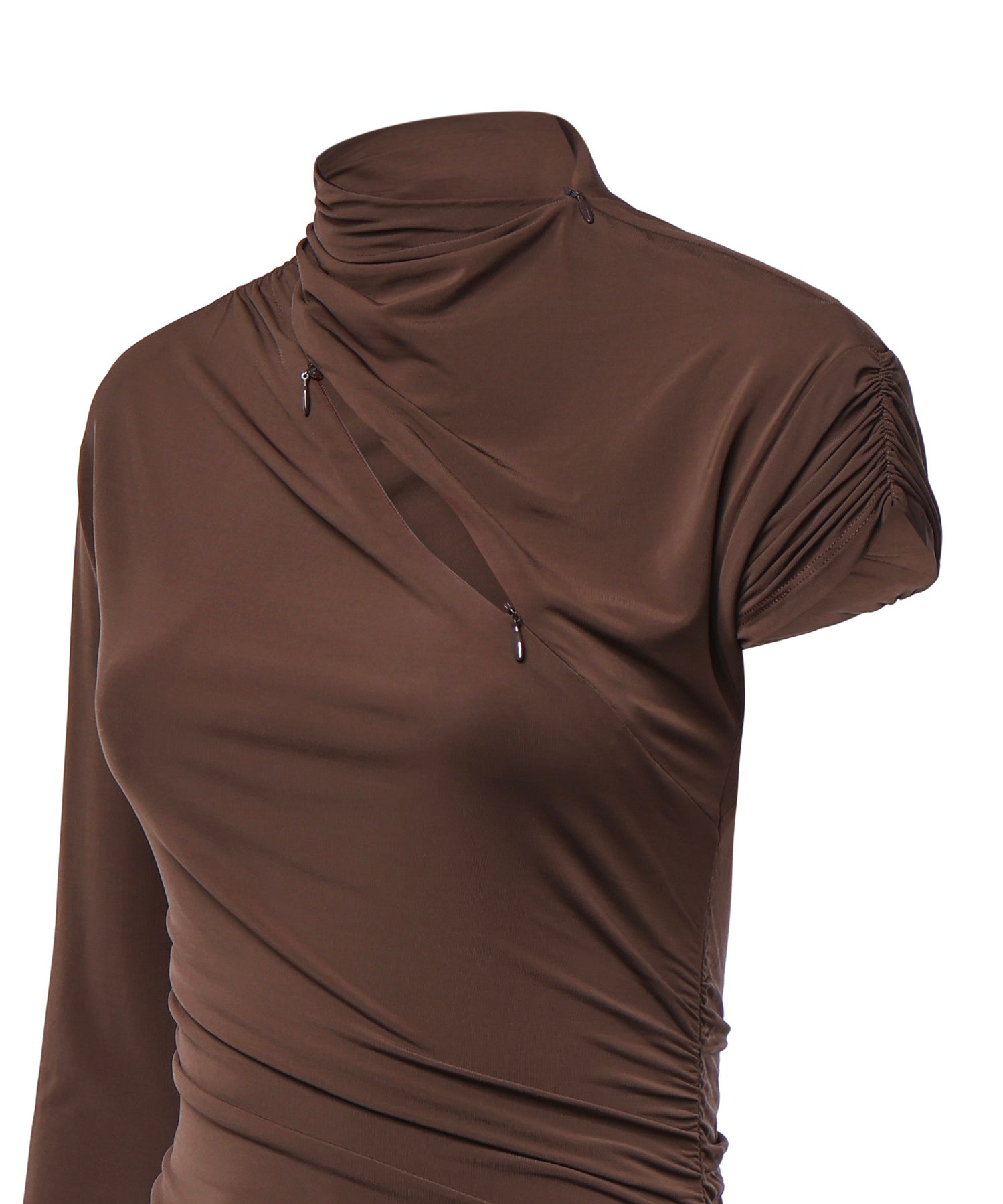 Maglia body con maniche asimmetriche 107527 A2GSL72 PINKO 