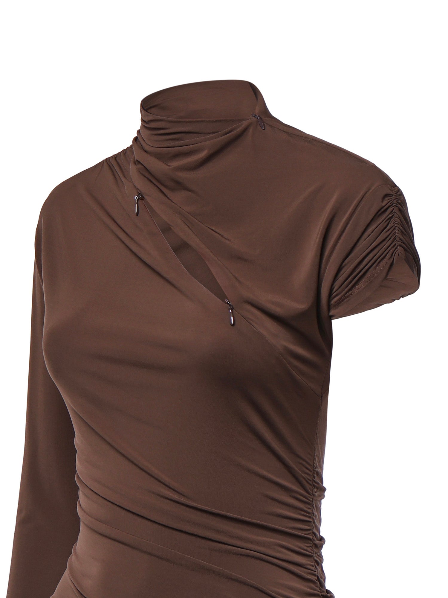 Maglia body con maniche asimmetriche 107527 A2GSL72 PINKO 