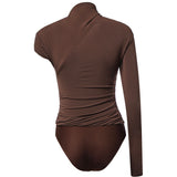 Maglia body con maniche asimmetriche 107527 A2GSL72 PINKO 