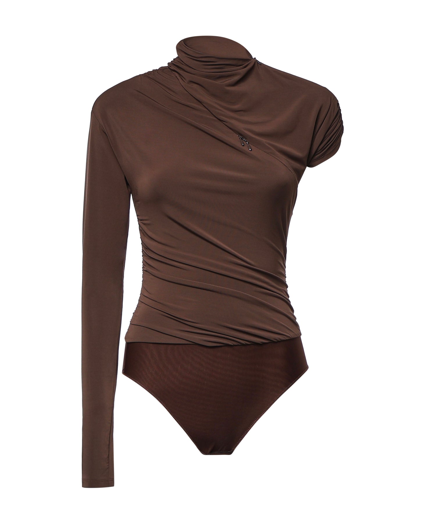 Maglia body con maniche asimmetriche 107527 A2GSL72 PINKO 