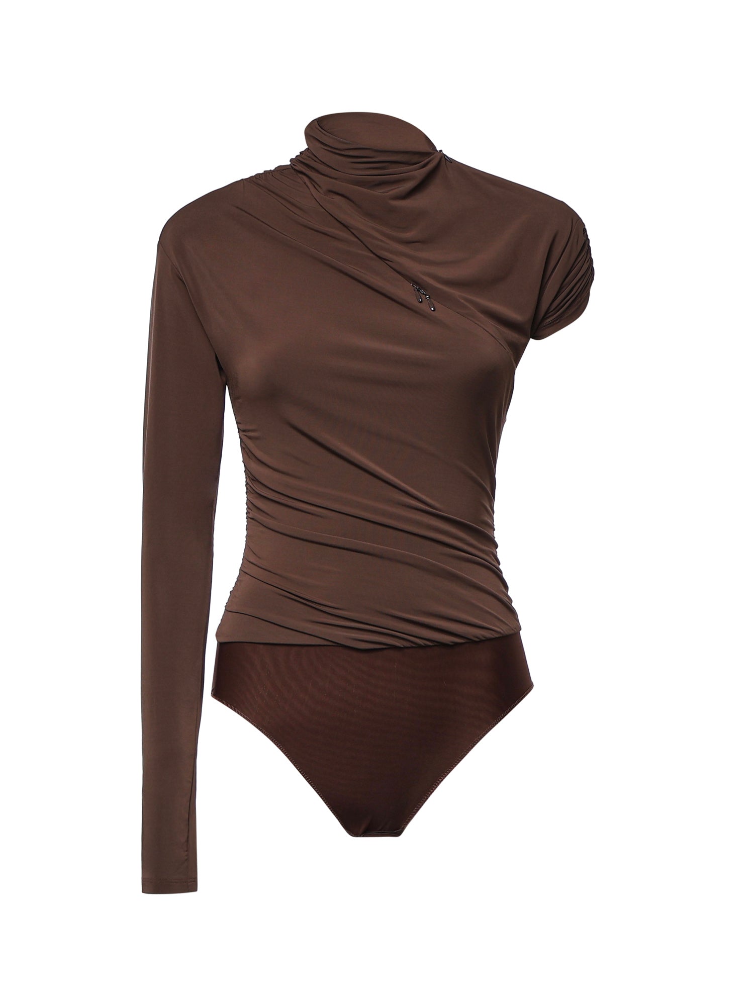 Maglia body con maniche asimmetriche 107527 A2GSL72 PINKO 