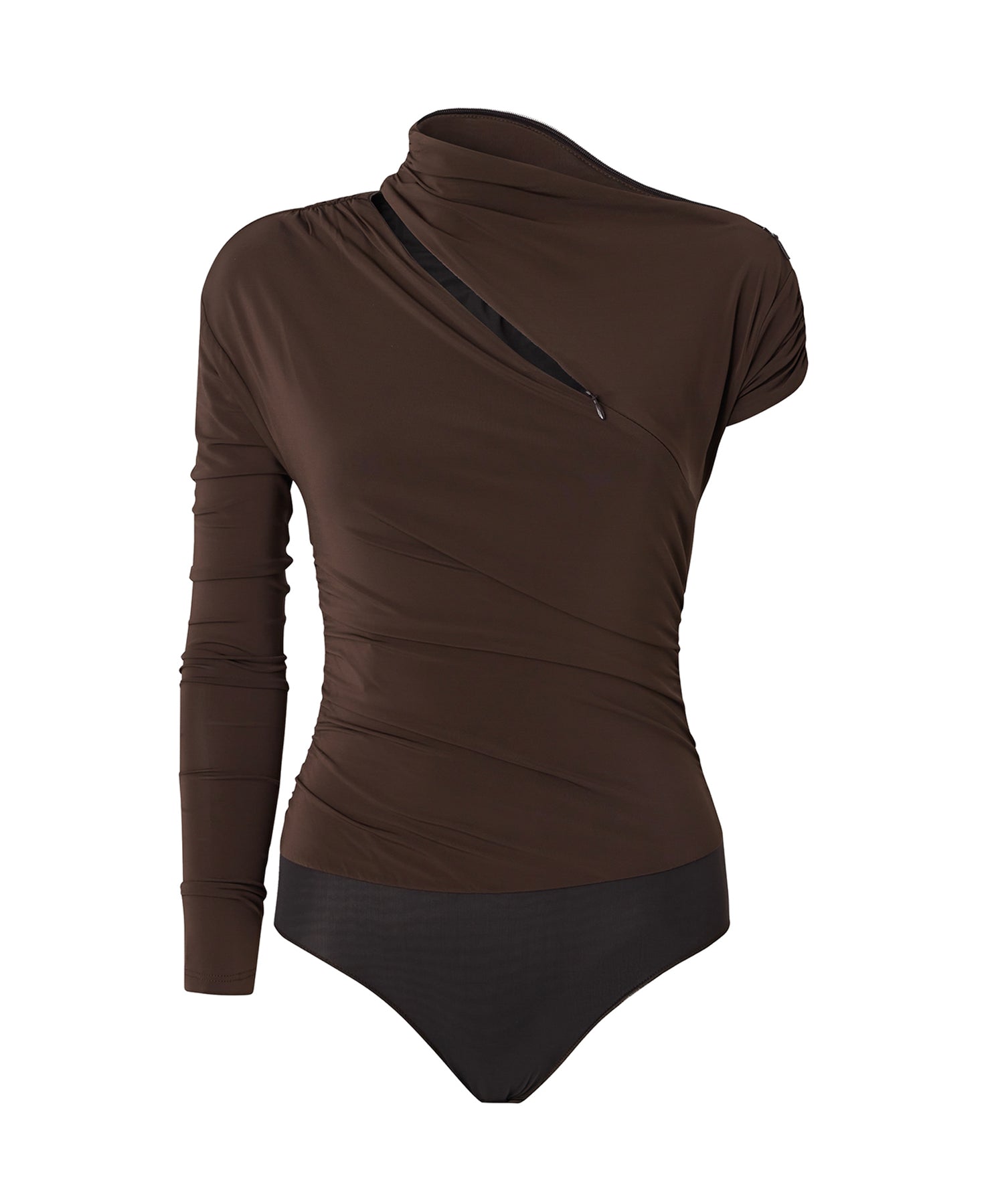 Maglia body con maniche asimmetriche 107527 A2GSL72 PINKO 