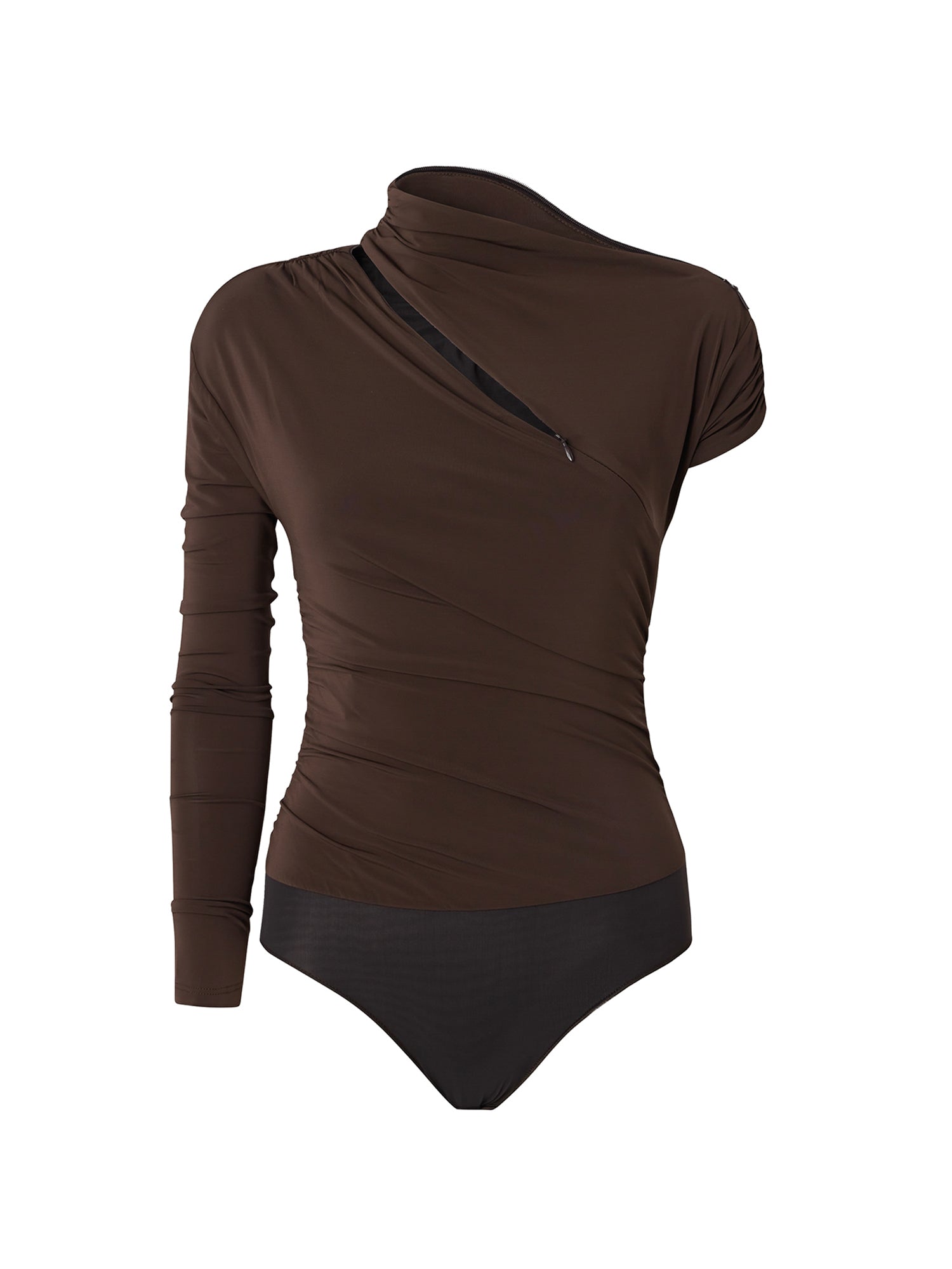 Maglia body con maniche asimmetriche 107527 A2GSL72 PINKO 