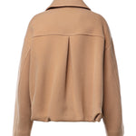 Caban doppiopetto in panno doppio di misto lana 107552 A3FGD37 PINKO 