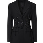 Blazer con design bustier in frescolana 107583 A3G3Z99 PINKO 