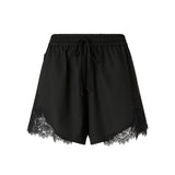 Shorts fluidi con inserto in pizzo 107584 A3KEZ99 PINKO 