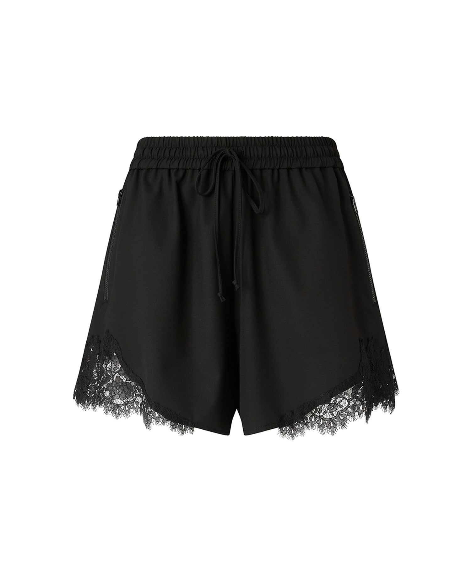 Shorts fluidi con inserto in pizzo 107584 A3KEZ99 PINKO 