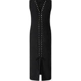 Abito midi con stringhe 107587 A3G3Z99 PINKO 