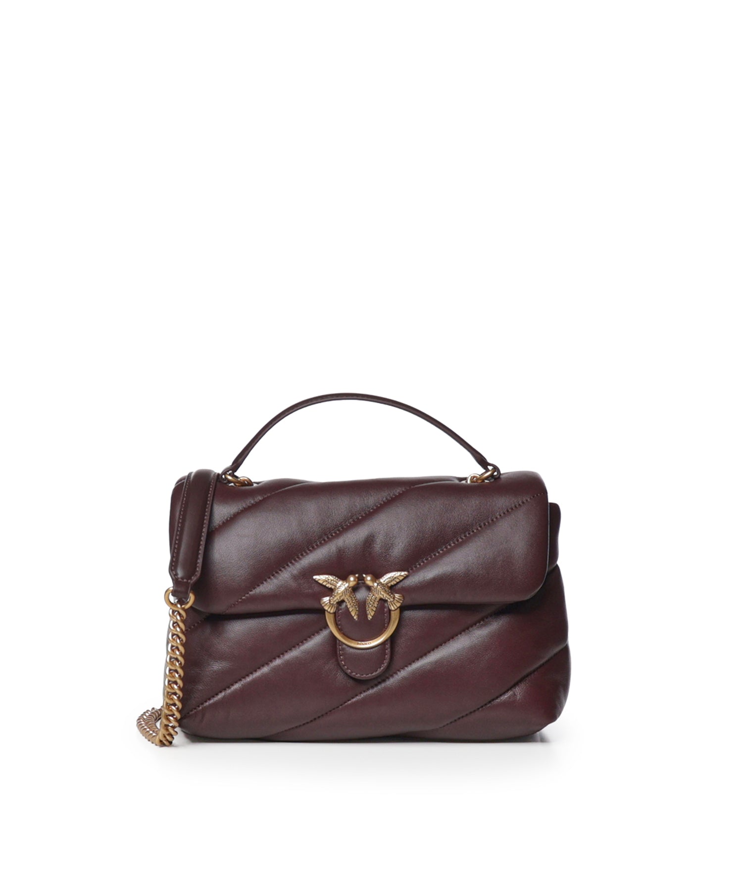 Borsa Love Puff Classic Small in pelle 107616 A0F2W34Q PINKO 