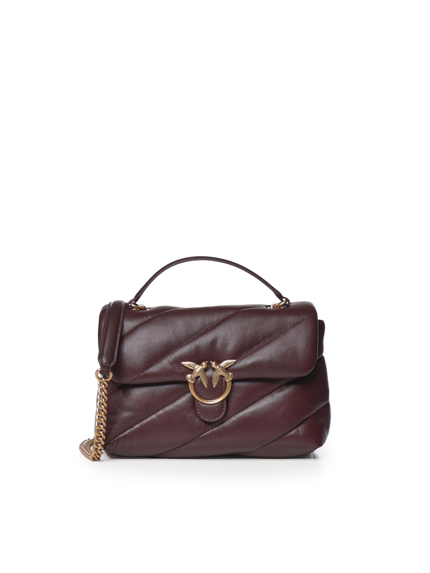 Borsa Love Puff Classic Small in pelle 107616 A0F2W34Q PINKO 