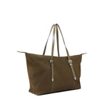 Borsa tote in suede con dettagli texani 107649 A0F6V65N PINKO 