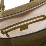 Borsa tote in suede con dettagli texani 107649 A0F6V65N PINKO 