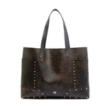 Borsa shopper in pelle cloud con patch e borchie 107650 A3MAL64Y PINKO 