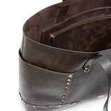 Borsa shopper in pelle cloud con patch e borchie 107650 A3MAL64Y PINKO 