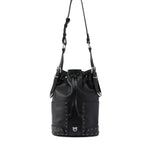 Borsa a tracolla Bucket Mini in pelle con borchie 107652 A3LQZ99N PINKO 