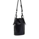 Borsa a tracolla Bucket Mini in pelle con borchie 107652 A3LQZ99N PINKO 