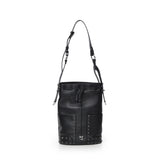 Borsa a tracolla Bucket Mini in pelle con borchie 107652 A3LQZ99N PINKO 