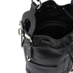 Borsa a tracolla Bucket Mini in pelle con borchie 107652 A3LQZ99N PINKO 