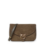 Borsa a tracolla Love Satchel Classic in suede 107655 A0F6V65Q PINKO 