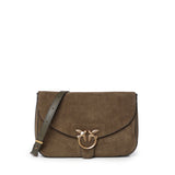 Borsa a tracolla Love Satchel Classic in suede 107655 A0F6V65Q PINKO 