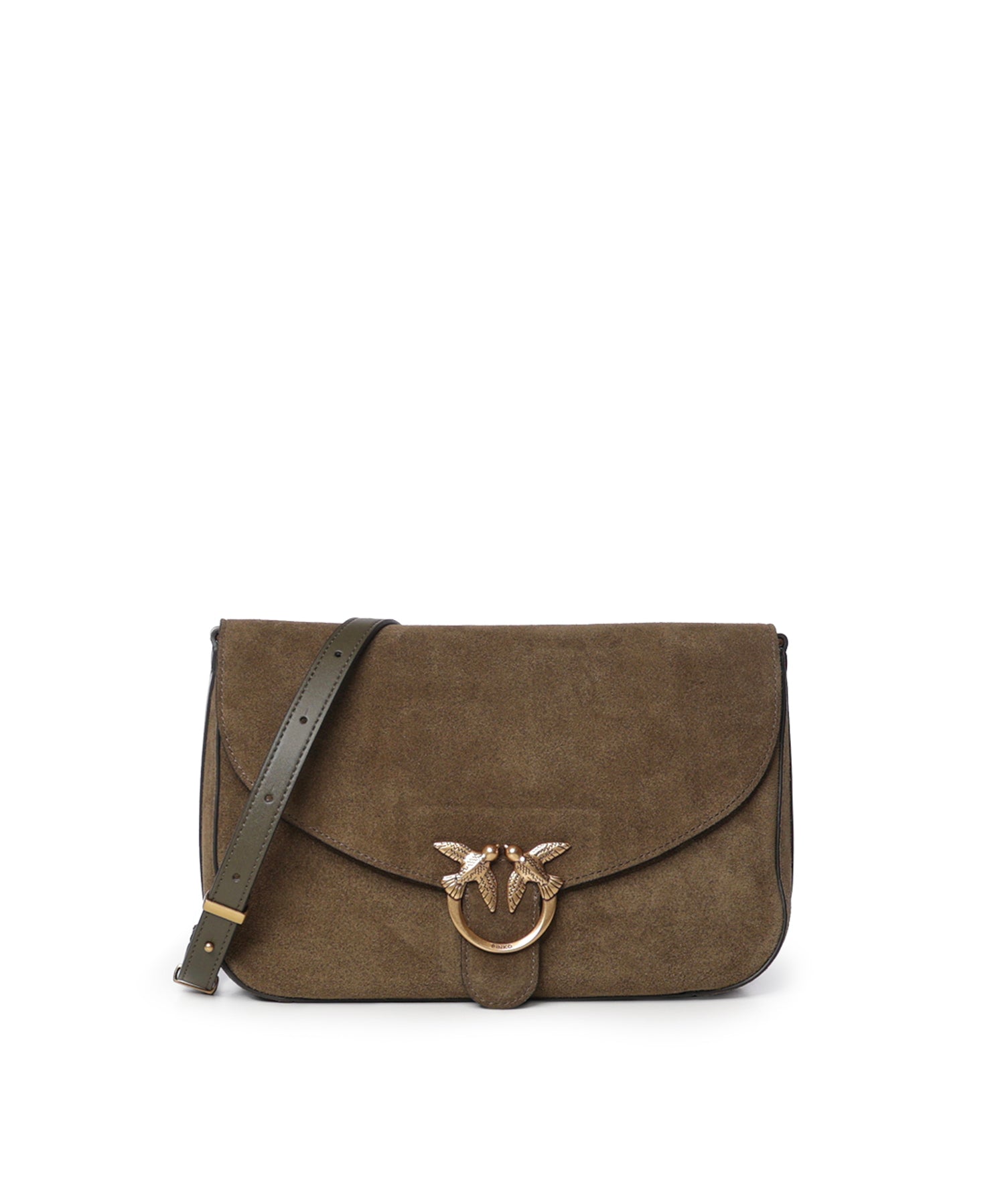 Borsa a tracolla Love Satchel Classic in suede 107655 A0F6V65Q PINKO 