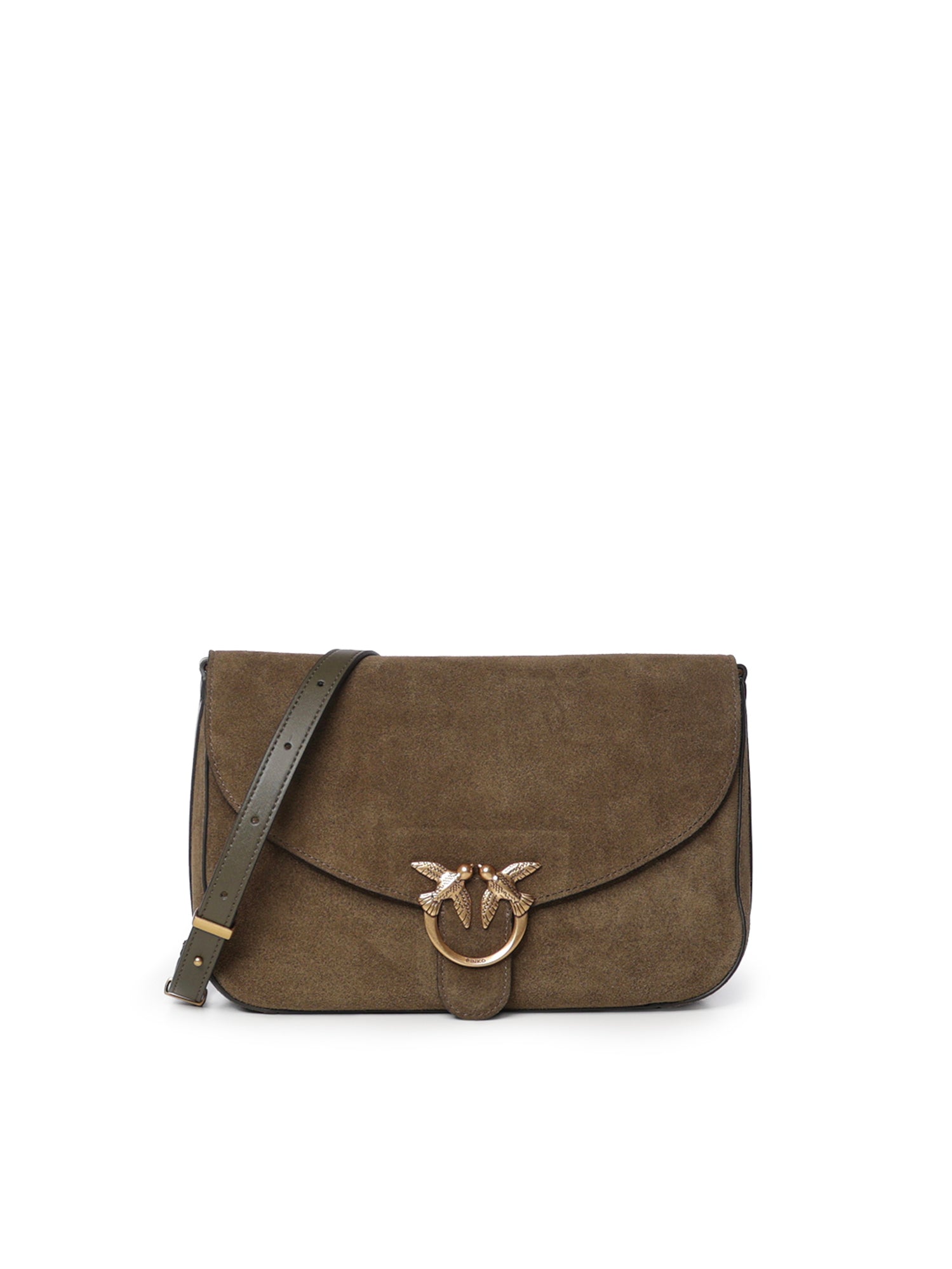 Borsa a tracolla Love Satchel Classic in suede 107655 A0F6V65Q PINKO 