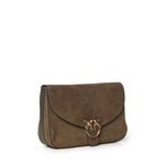 Borsa a tracolla Love Satchel Classic in suede 107655 A0F6V65Q PINKO 