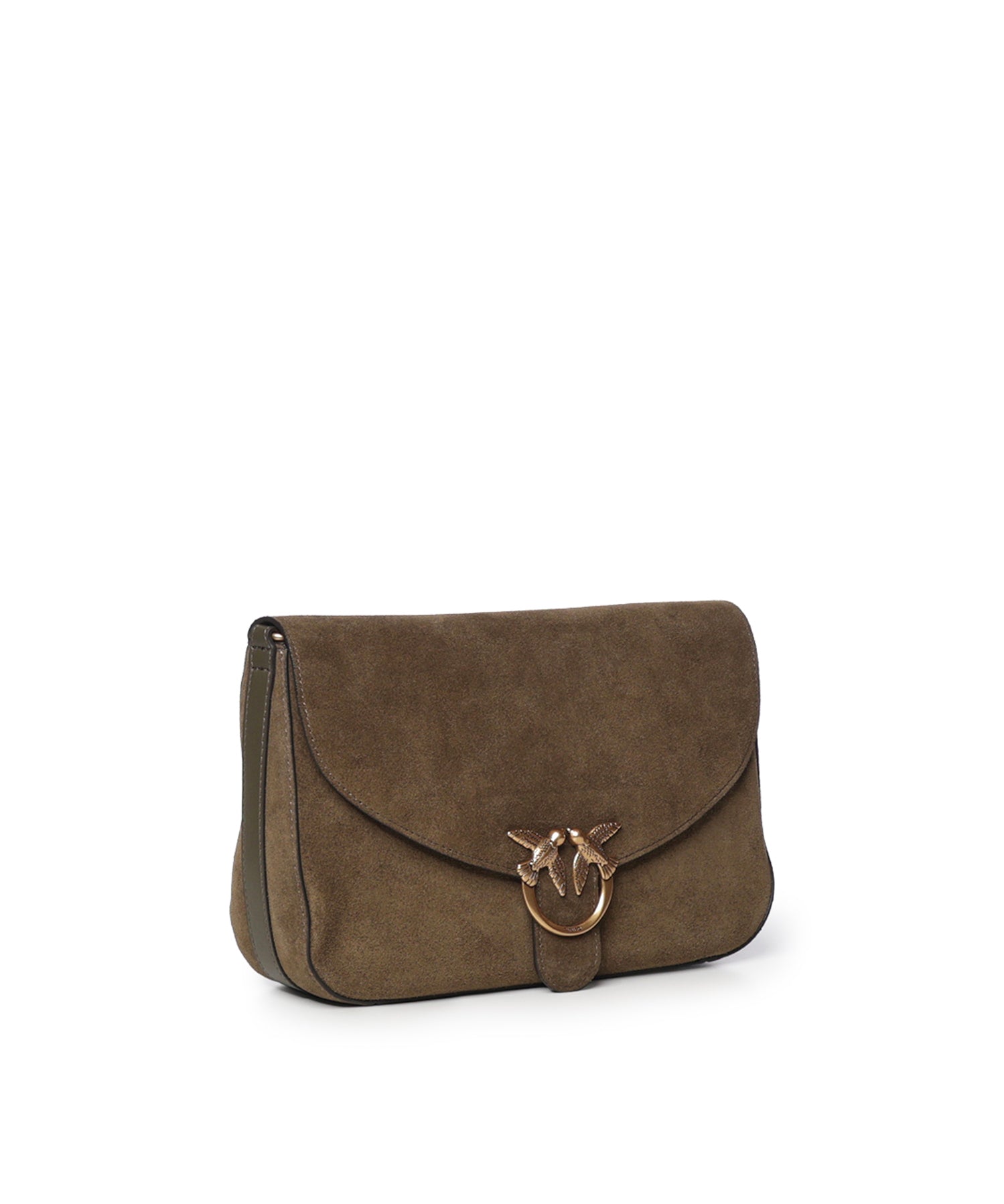 Borsa a tracolla Love Satchel Classic in suede 107655 A0F6V65Q PINKO 