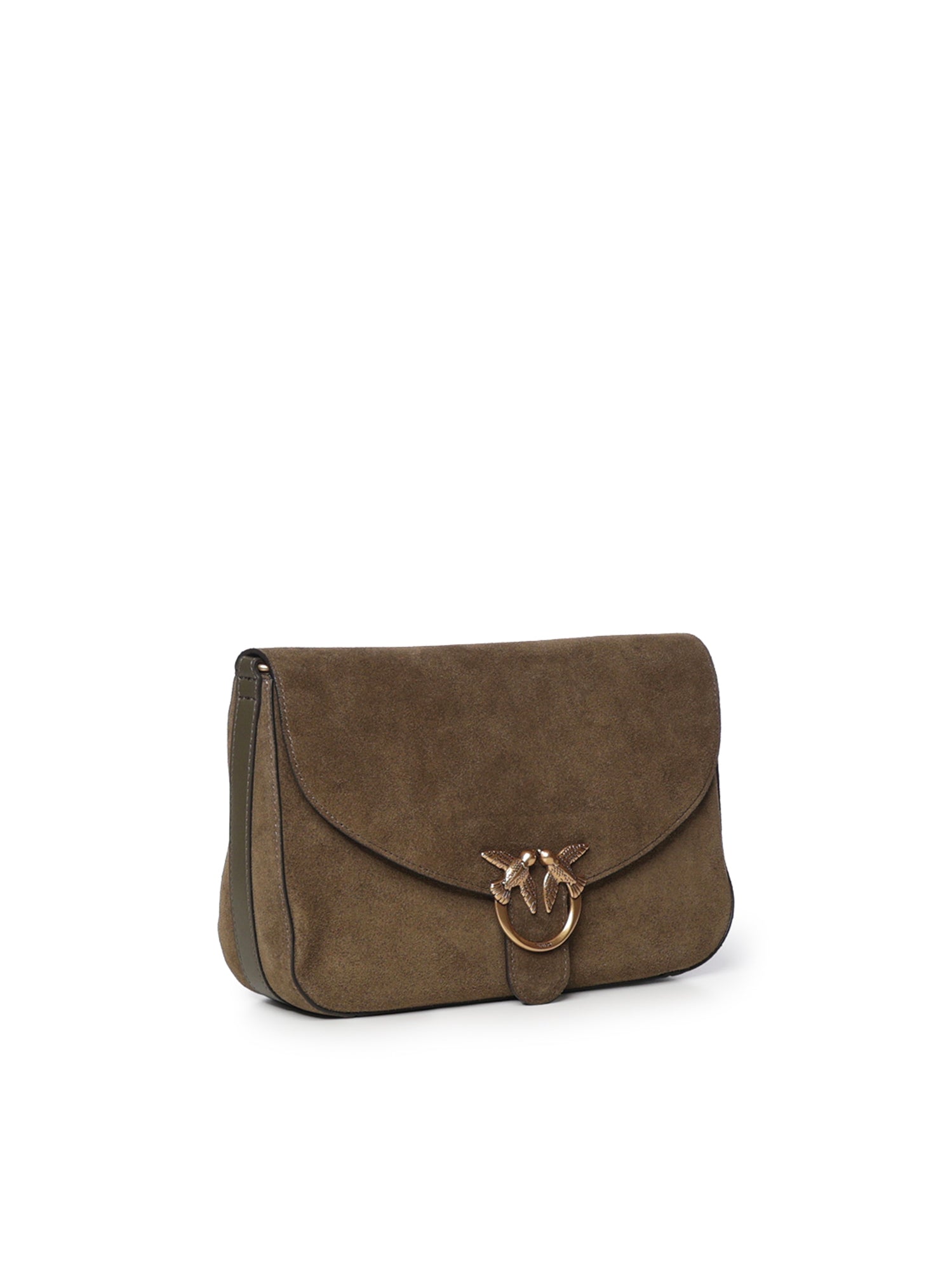 Borsa a tracolla Love Satchel Classic in suede 107655 A0F6V65Q PINKO 