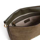 Borsa a tracolla Love Satchel Classic in suede 107655 A0F6V65Q PINKO 