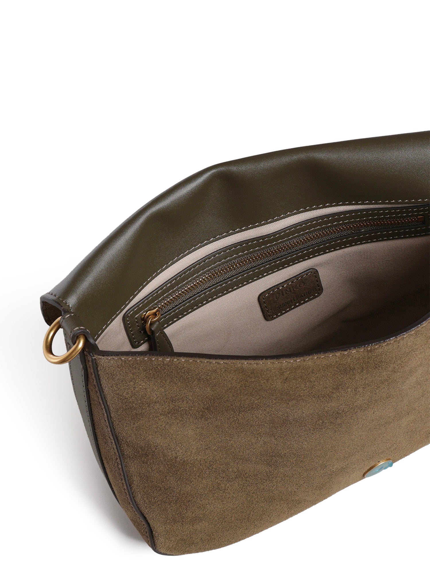 Borsa a tracolla Love Satchel Classic in suede 107655 A0F6V65Q PINKO 