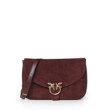 Borsa a tracolla Love Satchel Classic in suede 107655 A0F6W34Q PINKO 