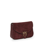 Borsa a tracolla Love Satchel Classic in suede 107655 A0F6W34Q PINKO 